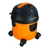 Aspirator cu aspirare umeda/uscata Hausberg HB-2095, 1200 W, Capacitate15 L, Portocaliu/Negru